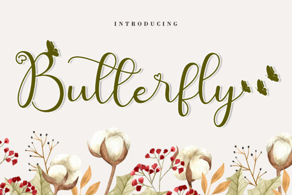 Cute Butterfly Font: The Romantic Script for Stunning Invitations & Art