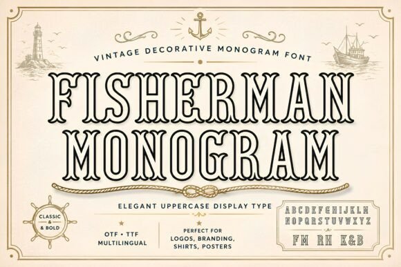Fisherman Monogram: A Practical Guide to This Vintage Display Font