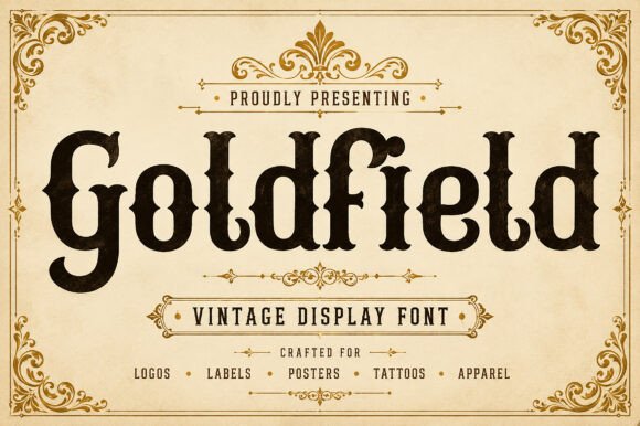Goldfield: The Vintage-Retro Serif for Modern Branding