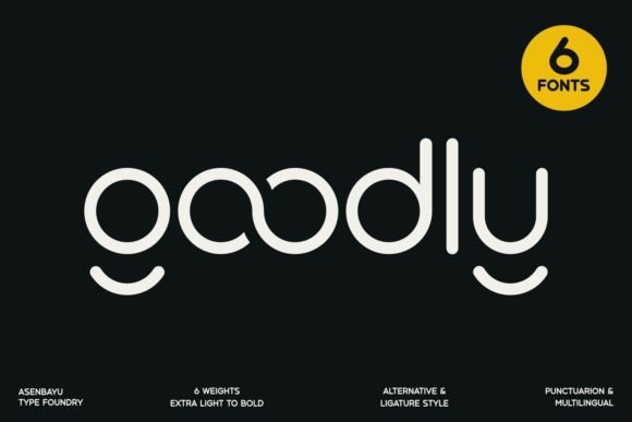 Goodly: A Modern Rounded Sans Serif Font for Friendly Design
