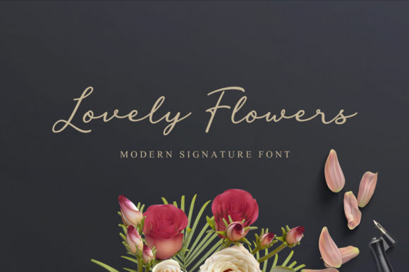 Lovely Flowers: The Script Font That Brings a Touch of Elegance to Your Creative Work