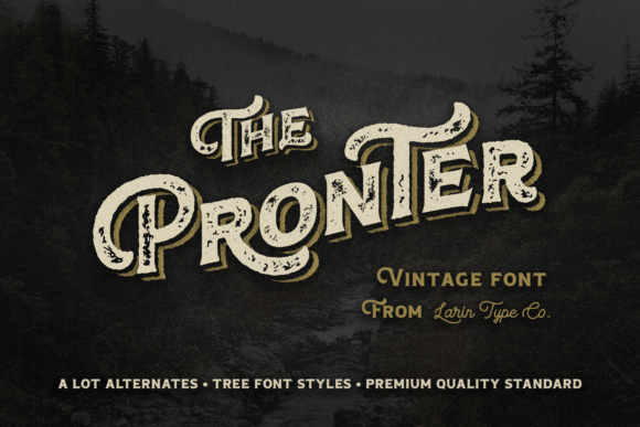 The Enduring Appeal of Vintage Typography: How the Pronter Font Bridges Nostalgia and Modern Design
