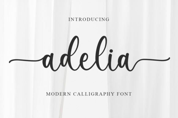 The Timeless Elegance of Adelia: Elevating Your Designs with a Stylish Script