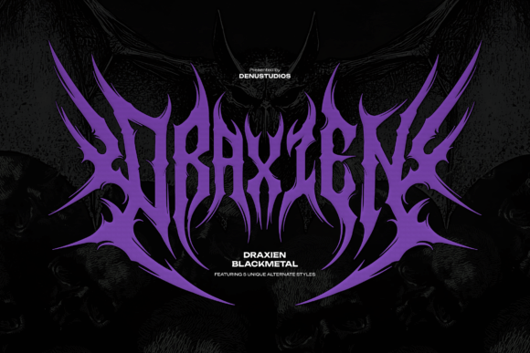 Unleash Chaos: Mastering the Draxien Black Metal Font